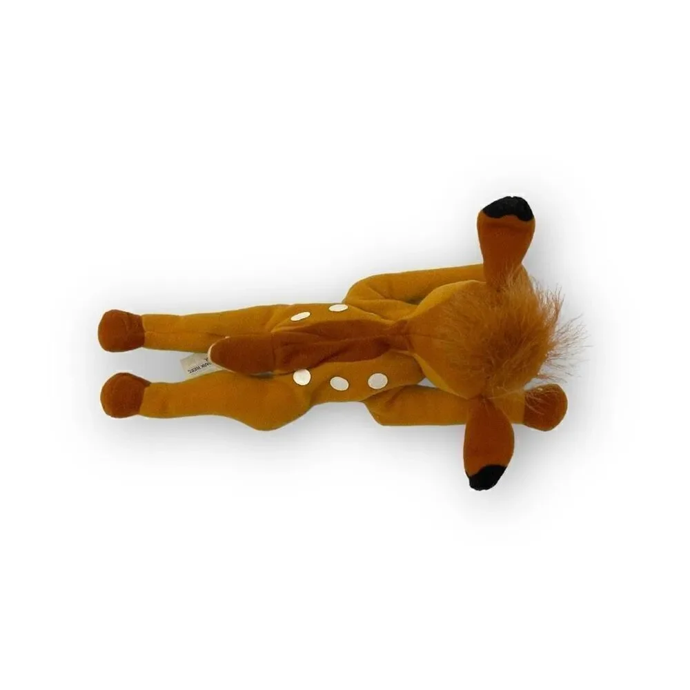 Disney Classics 8” Mattel Arco Toys Beanie Soft Stuffed Plush Laying Bambi Deer